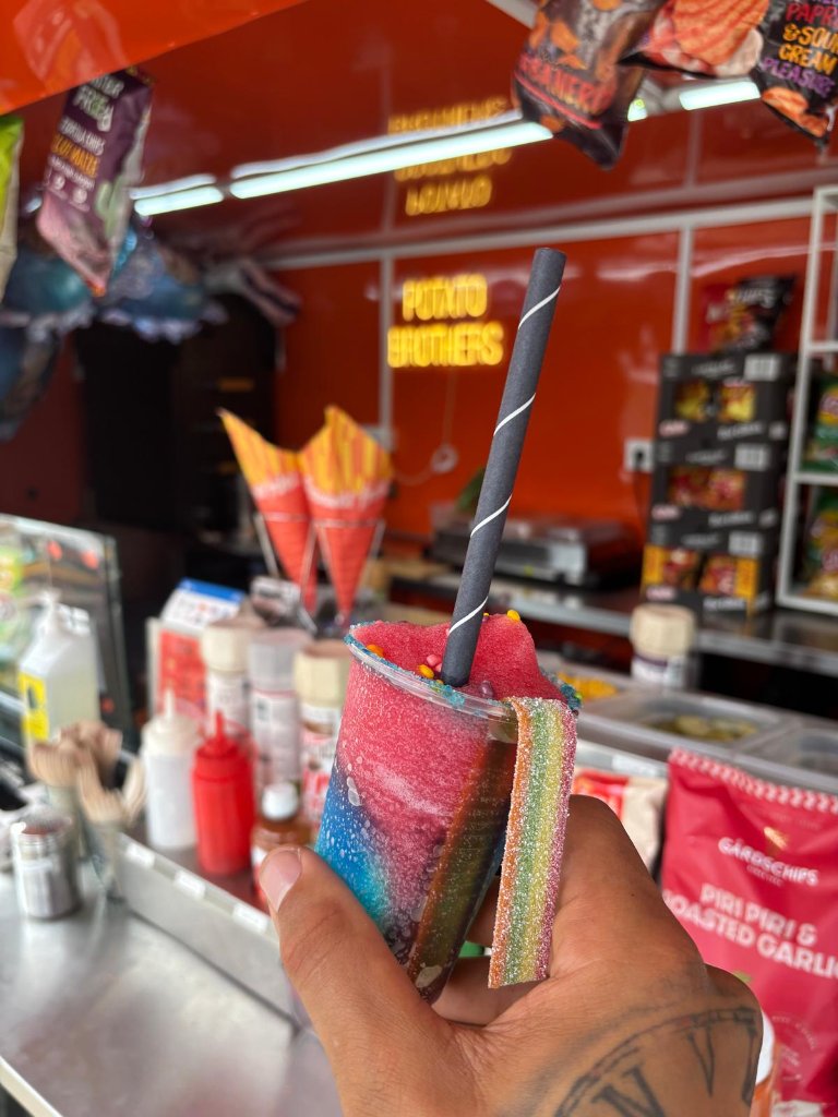 Rainbow Slush Cocktail