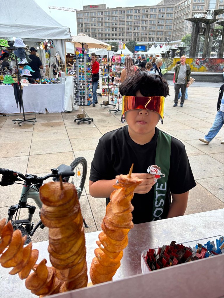Kartoffelspiralen am Alexanderplatz