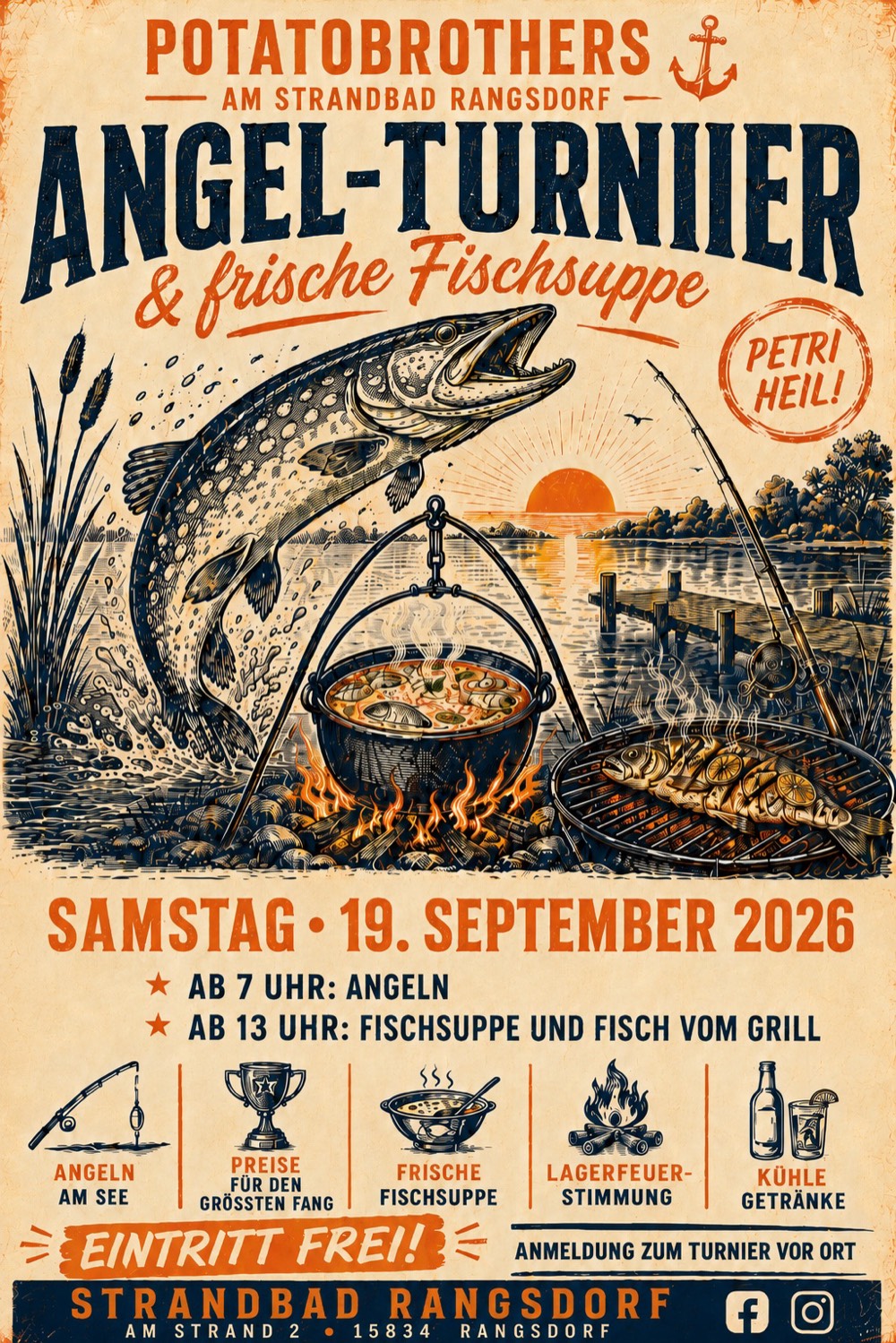 Angel-Turnier & frische Fischsuppe